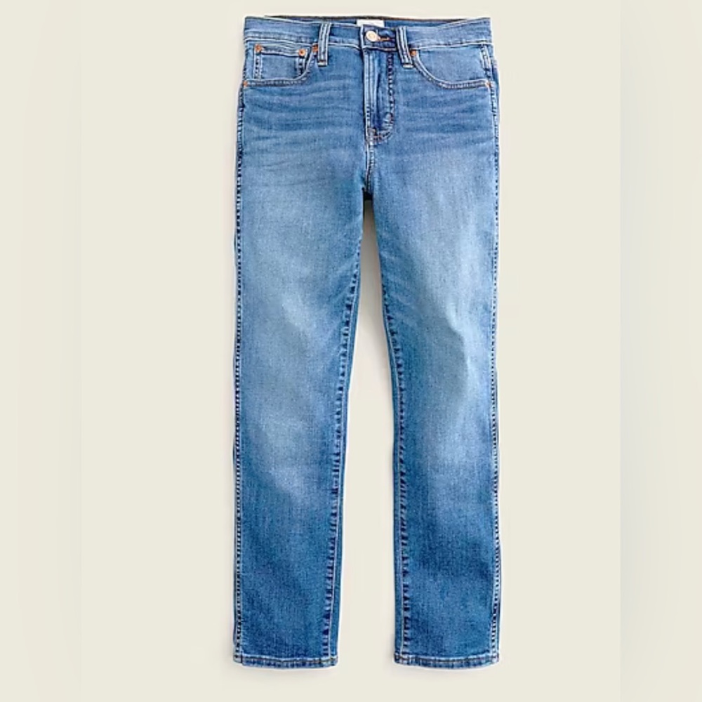 J.Crew 9" vintage straight jean in medium vintage wash Japanese denim
